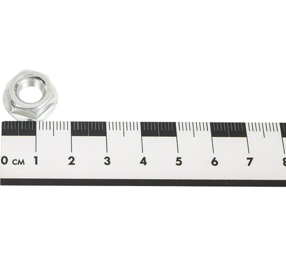 Гайка с фланцем МЕТАЛЛСЕРВИС M8, DIN 6923, оцинкованная, 80 шт. МС 1277454