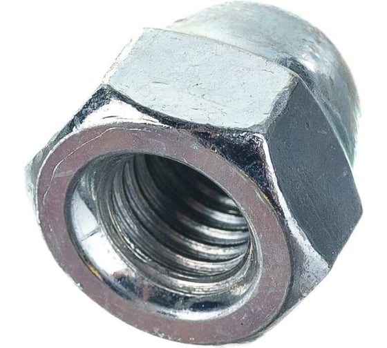 Гайка колпачковая МЕТАЛЛСЕРВИС M6, DIN 1587, оцинкованная, 200 шт. МС 1277155 1