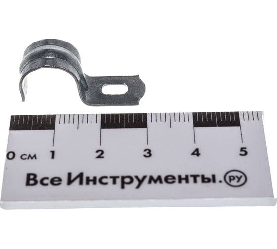 Металлическая однолапковая скоба ЭРА d12-13 мм, 100 шт. Б0036396