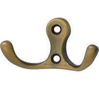 Крючок-вешалка НОРА-М №9 2-х рож. ст.бронза 14313