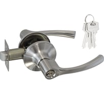 Межкомнатная защелка НОРА-М NEW мат.никель ТТ1-01 ключ/фикс. 15793