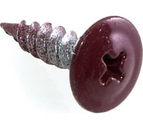 Саморезы для тонких пластин Стройбат 4,2x16 темно-красный/белый цинк 20 шт 232830