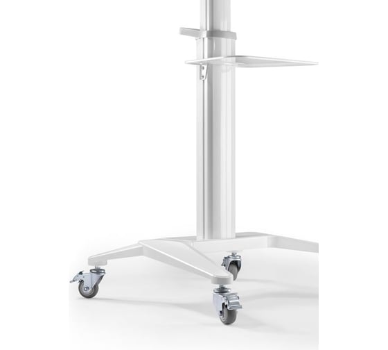 Стойка Digis DSM-P764C мобильная для ТВ 37"-70" до 70 кг, VESA до 600x400мм, Алюминий, белая, безынструментальный наклон -12/+5 61097 061097
