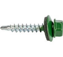 Кровельные саморезы с буром Стройбат 4,8x28 зеленый 60 шт 228791
