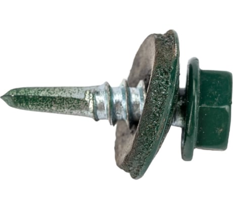 Кровельные саморезы с буром Стройбат 5,5x19 темно-зеленый 70 шт 304740