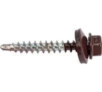 Кровельные саморезы с буром Стройбат 4,8x35 темно-коричневый 250 шт 115880