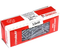 Универсальные саморезы Стройбат пкр. 3,0x40 белый цинк 200 шт 304930