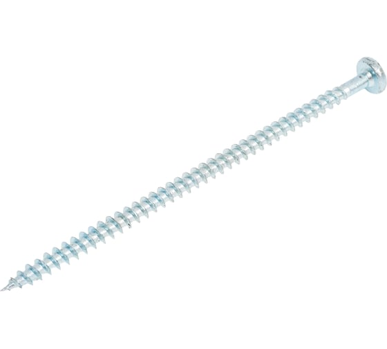 Универсальные саморезы Стройбат пкр. 5,0x100 белый цинк 100 шт 305220