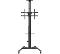 Мобильная стойка Digis DSM-P264CH для ТВ 37-70" до 50 кг, VESA до 600x400 мм, наклон -10/+10, безинструментальная регулировка высоты, полки для камеры и источников, поворот в портретное положение (90) 36577 036577