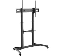 Мобильная стойка Digis DSM-P1060CL для ТВ 55-100" до 100 кг, VESA до 1000x600мм, наклон -10/+5, полка для источников 0 53897