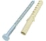 Шуруп по дереву SORMAT DIN 571, глухарь, 6x80, c дюбелем NAT 8L, 2 шт. 9630290681 2