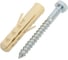Шуруп по дереву SORMAT DIN 571, глухарь, 8x70, с дюбелем NAT 12, 2 шт. 9630290875 1