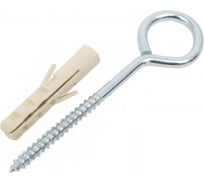 Шуруп-кольцо SORMAT 5x60, с дюбелем NAT 8, 4 шт. 9630290561