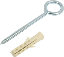 Шуруп-кольцо SORMAT 4x50, с дюбелем NAT 6, 6 шт. 9630290451