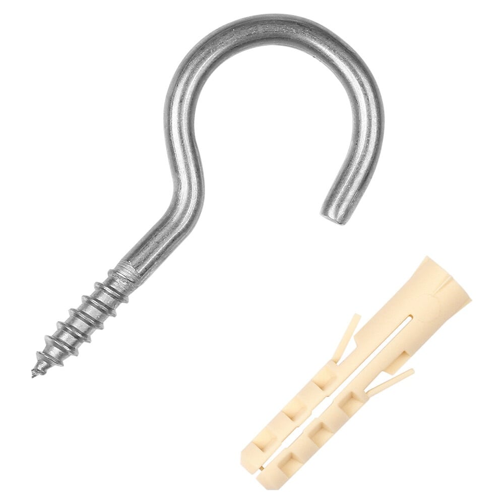 Шуруп-полукольцо SORMAT 5x60, с дюбелем NAT 8, 4 шт. 9630290562 ...