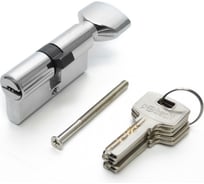 Цилиндровый механизм Pobedit ключ-защелка, серебро, 70 мм 8126071