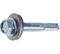 Саморез кровельный STARFIX 6.3x25 мм, цинк, шайба с прокладкой, PT5, 2500 шт. в коробе SM-61745-2500