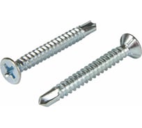 Саморез оконный STARFIX 3.9x19 мм, белый цинк, со сверлом, 100 шт. в пласт. конт. SMP1-80882-100