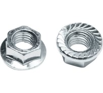 Гайка STARFIX М4, с фланцем, цинк, DIN 6923, 250 шт. в пласт. конт. SMP1-66039-250