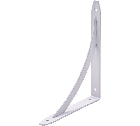 Уголок-кронштейн для полок РемоКолор декоративный, Арка, белый, 125x125 мм, 1 шт. 71-2-412