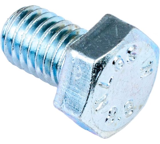 Болт Стройбат DIN 933 М8x12 белый цинк 60 шт 305350