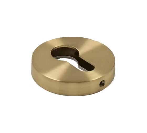 Ключевая накладка под евроцилиндр PIRUETTE ET L14 MATTE BRASS 34301102 1