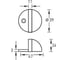 Дверной отбойник PIRUETTE DST-17 GRAPHITE 34601103 2