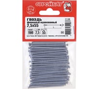 Финишные гвозди Стройбат 2,5x55 белый цинк 0,15 кг 063741