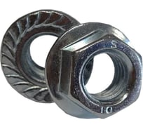 Гайка ZAMETAL с фланцем М12x10.0, DIN 6923, оц., с насеч., уп. 150 шт. ZA073820