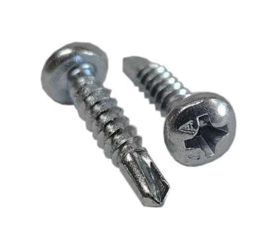 Саморез ZAMETAL 4,8 х 60 со сверлом и полусфер. головкой DIN 7504N, оц. 500 шт ZA101760