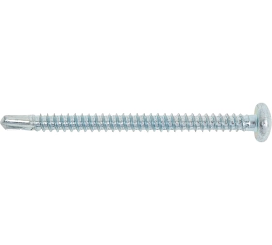 Саморез ZAMETAL 4,8 х 60 со сверлом и полусфер. головкой DIN 7504N, оц. 500 шт ZA101760 1