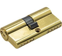 Цилиндровый механизм РемоКолор 60 мм, PB, ключ-ключ, англ. ключ 70-1-561