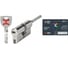 Цилиндр CISA AP4S 90 мм, 60x30, ключ-шток, никель, 5 ключей 1.0P3S7.87.0.12.00.C5 1