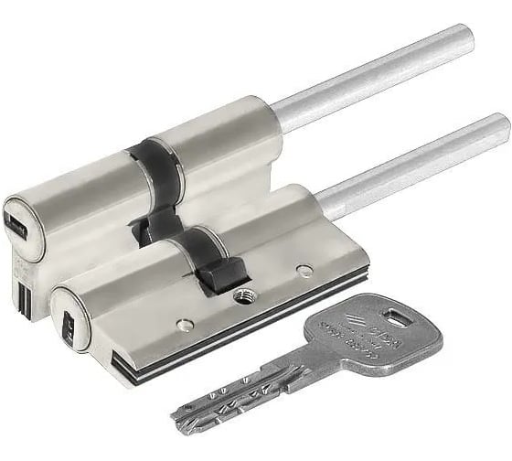 Цилиндр CISA Astral S 85 мм, 55x30, ключ-шток, никель, 5 ключей 1.0A3S7.92.0.12.CL.C5 1