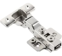 Петля GTV SILENTO PRO полунакладная клиповая без пружины, с ответной планкой H-0, с 3D регулировкой, без еврошурупа ZP-SLCA08-3DBEO