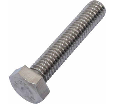 Болт Метиз-Эксперт М6х30 нерж. А2 DIN 933 уп. 100 шт. БП-00046477