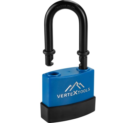 Замок навесной всепогодный vertextools 70мм, удлиненная дужка 7024-70