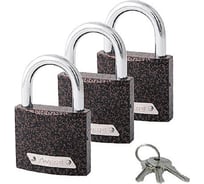 Замки навесные AVERS PD-01-50-Blister (3Locks+3Keys) 00030919