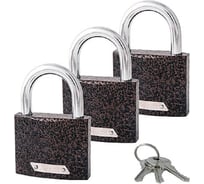 Замки навесные AVERS PD-01-63-Blister (3Locks+3Keys) 30921