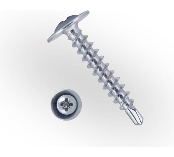 Саморез по металлу ЖЕСТЬ с прессшайбой, сверло, 4,2x13, 200 шт., контейнер УТ-00004573 1