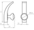 Крючок настенный AJAX MB-LM/K-004 GR графит 49161 3