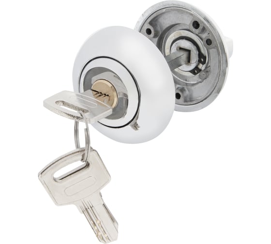 Ручка поворотная с фиксацией ключом AJAX BK6.FIX.JR CP-8 хром 49817 1