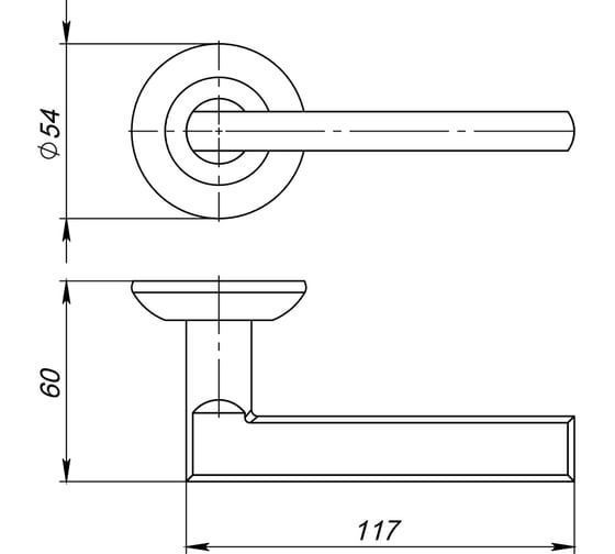 Ручка раздельная Ajax R.JR54.POLO TECH/IND BL-24 черный 47669