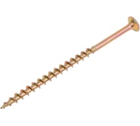 Саморез по дереву ЖЕСТЬ желтый цинк, 4,2x75, 100 шт., контейнер УТ-00009700