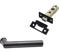 Комплект для межкомнатной двери PAULINIDOR ручки 548-09 zero + защелка 5-45 pl, черный 548-09 zero 5-45 pl BL