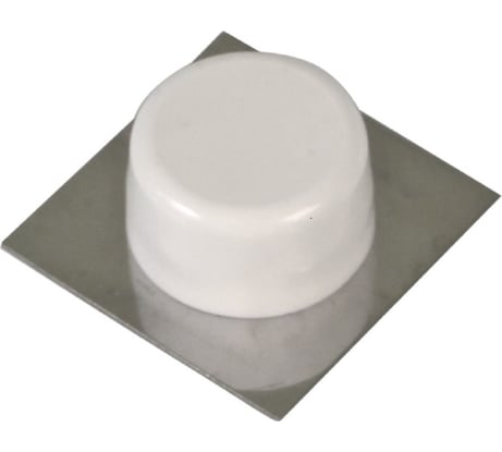 Дверной самоклеющийся стопор Amig нержавеющая сталь, пластик белый 405-45 IN BL