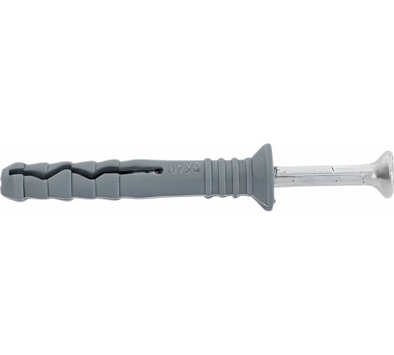 Дюбель-гвоздь Gigant 6x40 потайная манжета полипропилен 150 шт 123862