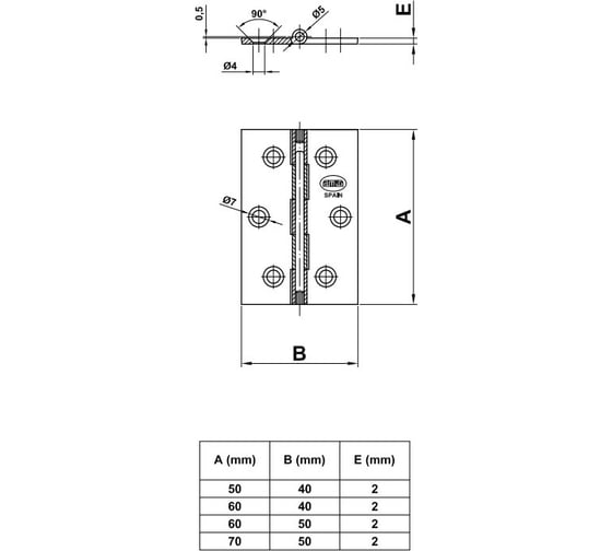 Универсальная петля Amig антик 1002-60х40 A