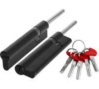 Цилиндровый механизм FUARO D-PRO5007 Tang 100 w/k 65+10+25 BL-24 черный, 5 ключей без вертушки 49747