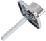 Ручка поворотная FUARO BKW8x75.K.TRD62 CP-8 хром, пластик 49429 2